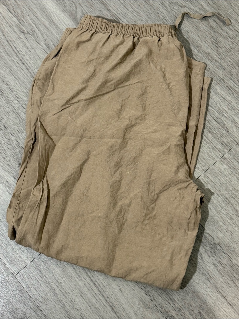 Avenue Men's Drawstring Chinos in Tan